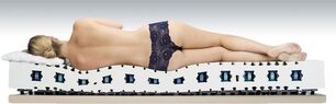 Smooth body position of the orthopedic mattress